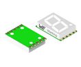 7-Segment LED Display WL-S7DS Green 14.2mm 570nm 35mcd 2.6V SMD Common Anode